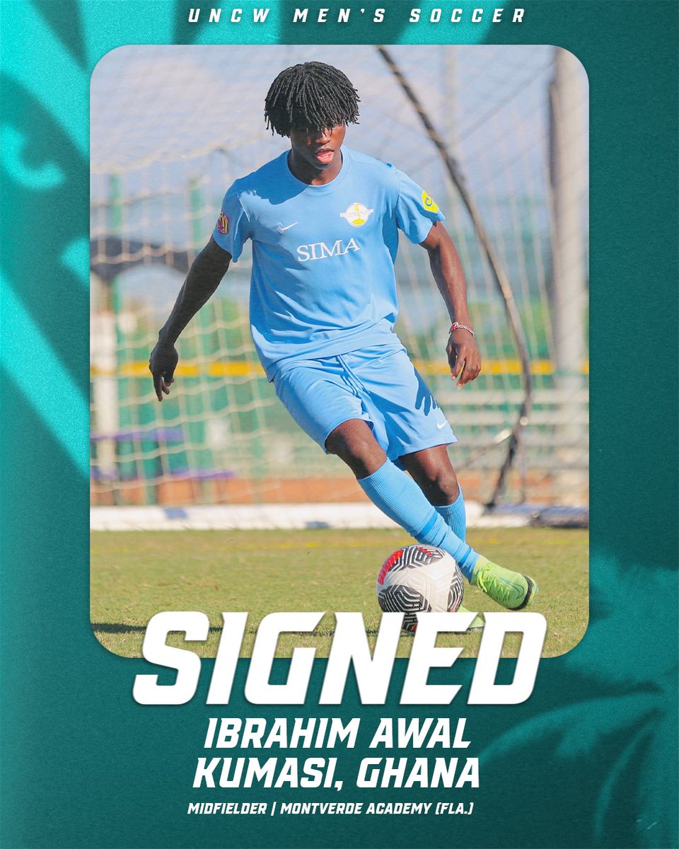 𝙎𝙄𝙂𝙉𝙀𝘿 ‼️ 🌊

Welcome to UNCW, Ibrahim! 

#TidalTown