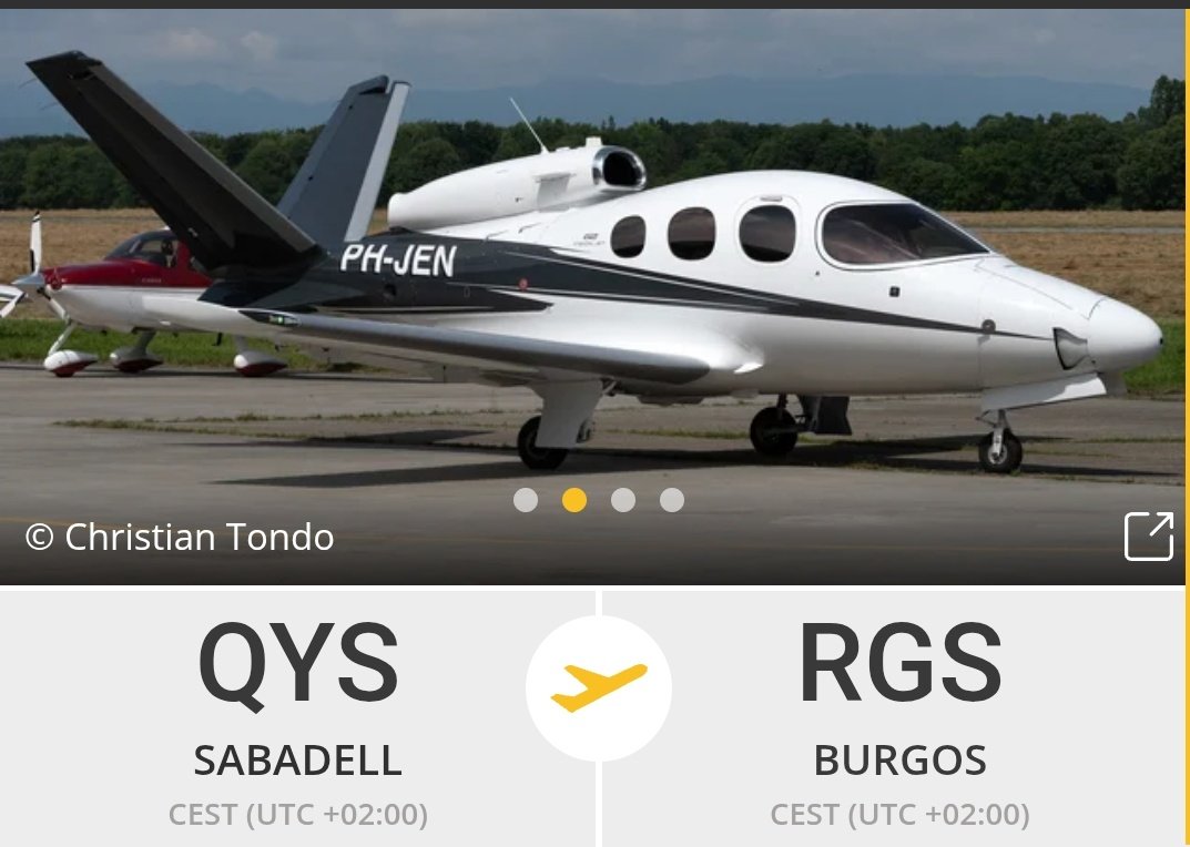 ✈️ Ayer llegaba este pequeño Cirrus Visionjet. A bordo su propietario, el empresario milmillonario José Elías Navarro, para el #EncuentroEmpresarial25 en <a href="/Fundcajaburgos/">Fundación Caja de Burgos</a>
