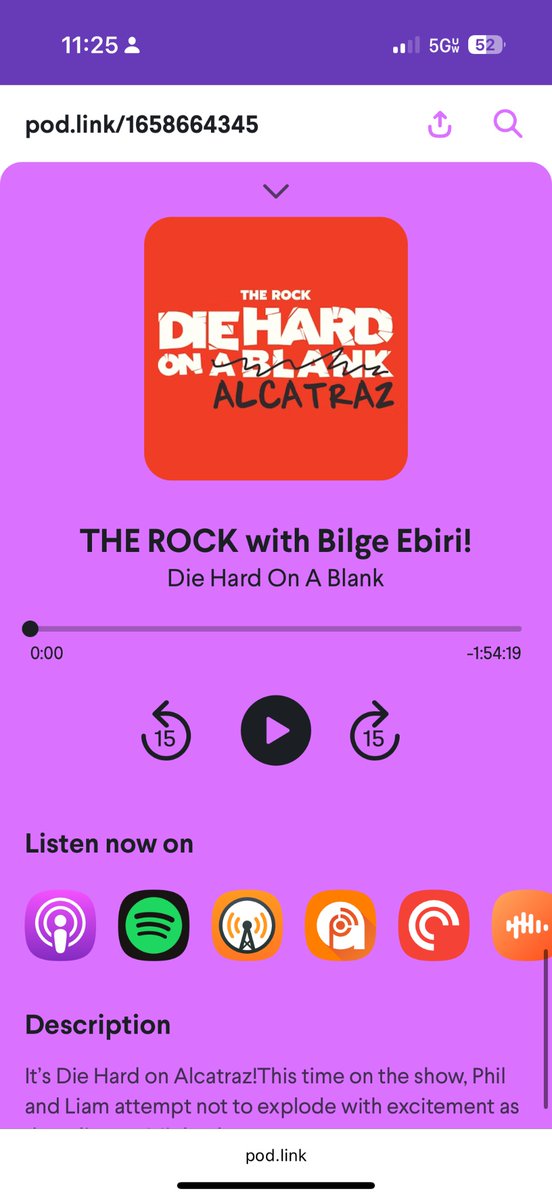 Die Hard On A Blank & 48 Hours of Buddy Movies! (@diehardoab) on Twitter photo If only there was a podcast where <a href="/BilgeEbiri/">Bilge Ebiri</a> talked about The Rock. Oh wait there is! pod.link/1658664345/epi… If only there was a podcast where <a href="/BilgeEbiri/">Bilge Ebiri</a> talked about The Rock. Oh wait there is! pod.link/1658664345/epi…