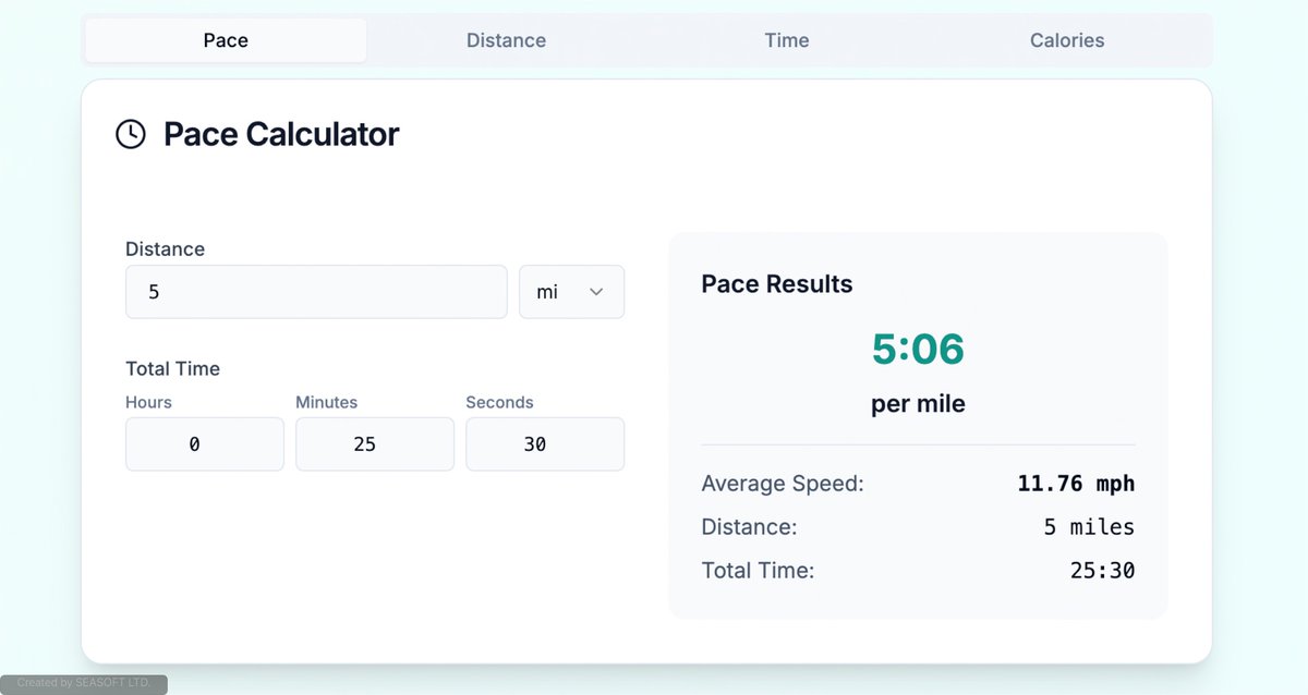 ConvertersCalcs's tweet photo. Running Calculator
Calculate pace, distance, time, and calories burned for your running workouts with precision.
https://t.co/kMts16fSCp https://t.co/BndBP4MU9B