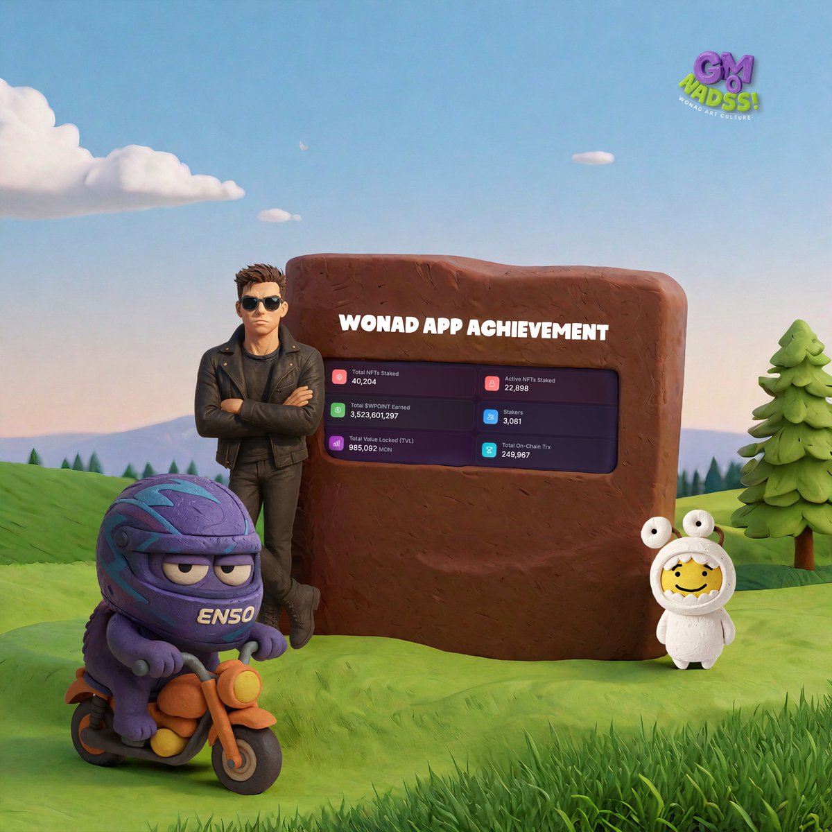 Wonad | Plant to Earn ๐ฑ๐ (@thiswonad) on Twitter photo ๐จ Just 22 Days In โ Wonadโs Breaking Records ๐จ
In just 22 days since launch, hereโs what weโve achieved together:
๐ฑ 3,000+ Stakers
๐ฅ 3.5 Billion+ WPOINT earned
๐งฌ 22,000+ NFTs actively staked
๐ฐ Total NFT staked value nearly 1 Million MON (ATH 1.6M MON)
The movement is ๐จ Just 22 Days In โ Wonadโs Breaking Records ๐จ
In just 22 days since launch, hereโs what weโve achieved together:
๐ฑ 3,000+ Stakers
๐ฅ 3.5 Billion+ WPOINT earned
๐งฌ 22,000+ NFTs actively staked
๐ฐ Total NFT staked value nearly 1 Million MON (ATH 1.6M MON)
The movement is