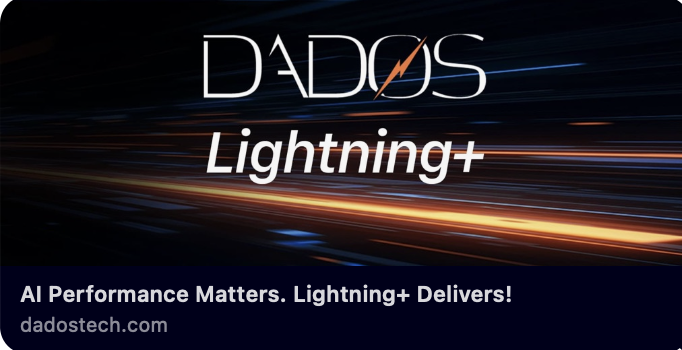 Introducing Lightning+ — the AI-native data server for real-time speed, structure &amp; scale. Built on a lightning-fast data server that streams Parquet &amp; Arrow. No lock-in. No egress fees. The fast retrieval layer for agents, copilots &amp; autonomous systems.  dadostech.com
