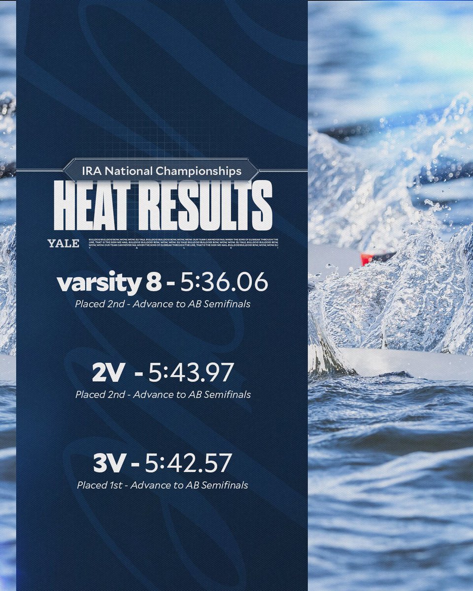ALL BOATS 𝗔𝗗𝗩𝗔𝗡𝗖𝗘 ‼️

The 1V, 2V, and 3V boats all placed in the top three of their respective heats and advance to tomorrow's AB semifinals. 

1V - 8:40 AM
2V - 8:48 AM
3V - 9:12 AM