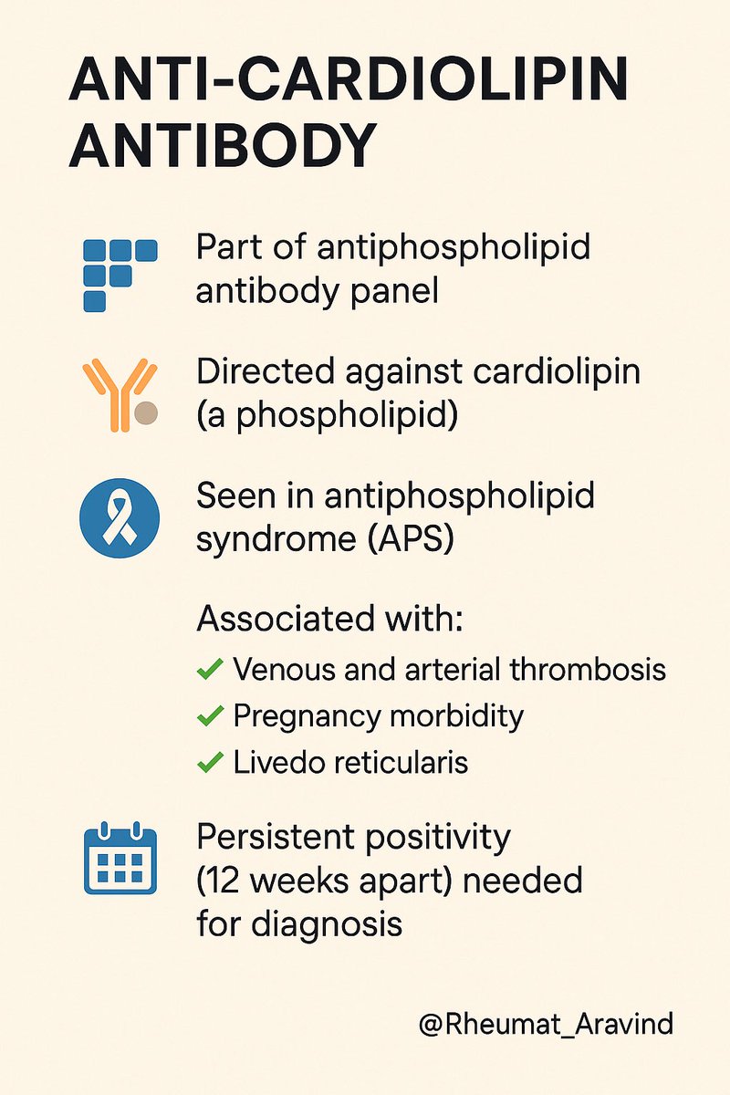 Anti-Cardiolipin Antibody:
<a href="/IhabFathiSulima/">Dr Ihab Suliman</a> #MedTwitter