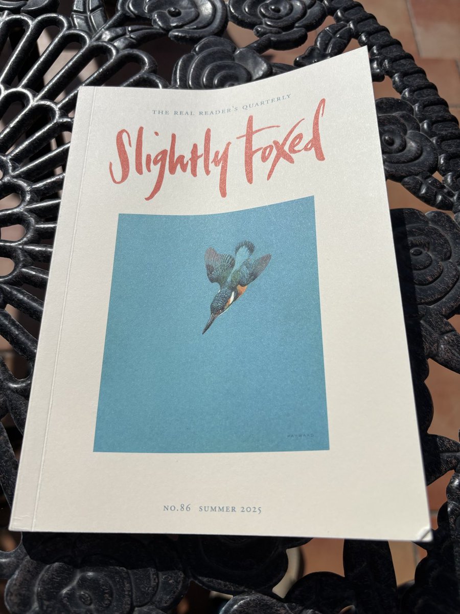 Taking ⁦<a href="/FoxedQuarterly/">Slightly Foxed | Magazine, Small Press, Podcast</a>⁩ alfresco this afternoon.