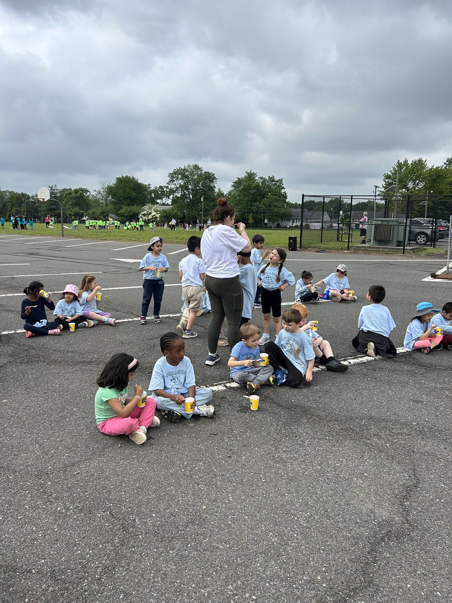 Kindergarten and first grade had a blast today at Field Day!