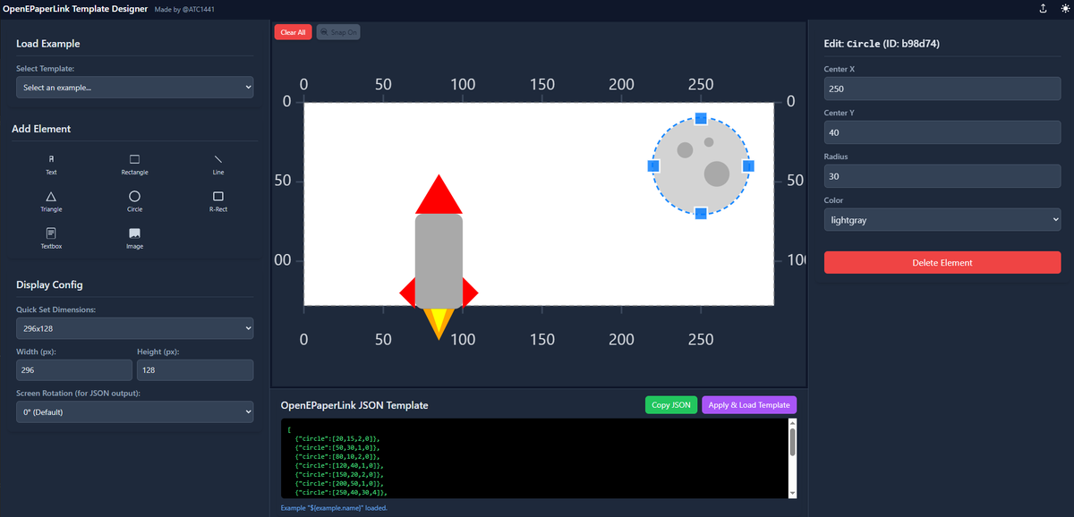 atc1441's tweet image. Call me impressed, Gemini helped a lot to create these 2 template designer tools.
atc1441.github.io/oepl_json_desi…
atc1441.github.io/oepl_yaml_desi…
They allow to quickly create a Drag and Drop E-Paper dashboard for the OpenEpaperLink JSON Template and HomeAssistant plugin
