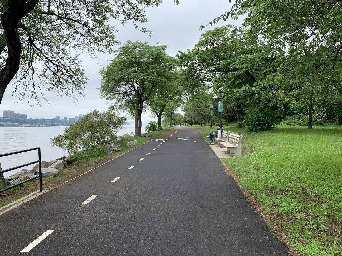 Pre weekend West Side update. If you commute or ride here a lot, you know, but if not here goes:

The Cherry Walk segment north of 100th St was rebuilt over the winter &amp; is now open and we must say, it’s the best we’ve ever seen it
