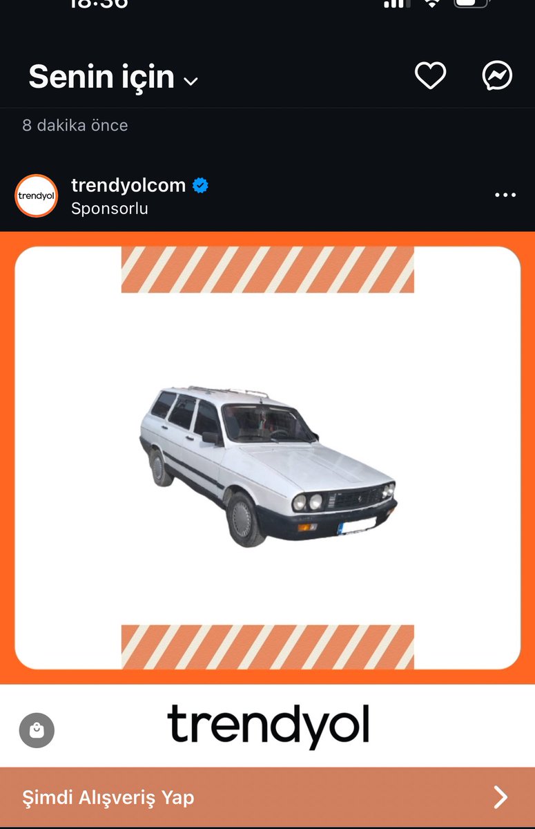 Benim Trendyol önerilerin geldiği seviyedir