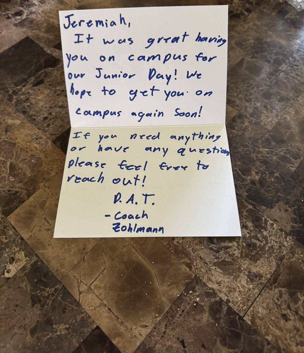 JeremiahAllen53's tweet image. Thank you @CoachZohlmann for the letter! @DubuqueFootball