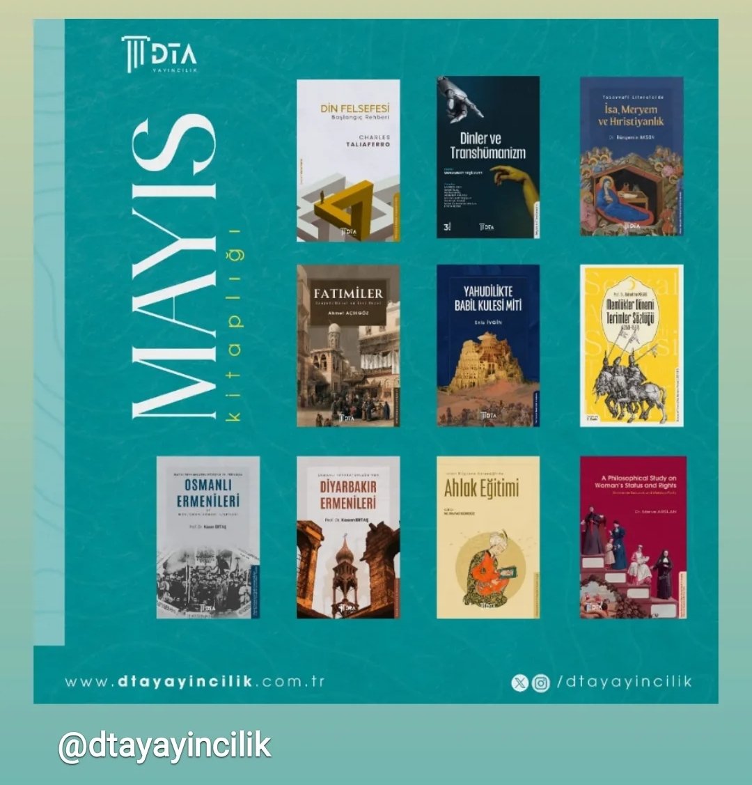 e_ivgin's tweet photo. 📚 DTA Yayıncılık’tan Mayıs Kitaplığı dopdolu!

Felsefeden tarihe, mitolojiden ahlak eğitimine kadar geniş bir yelpazede, alanında uzman isimlerin kaleminden çıkan 10 değerli eser okurlarla buluştu.

İlgililere duyurulur... 📖

https://t.co/5GxGg1cDZa

@dtayayincilik 
@dtaakademi