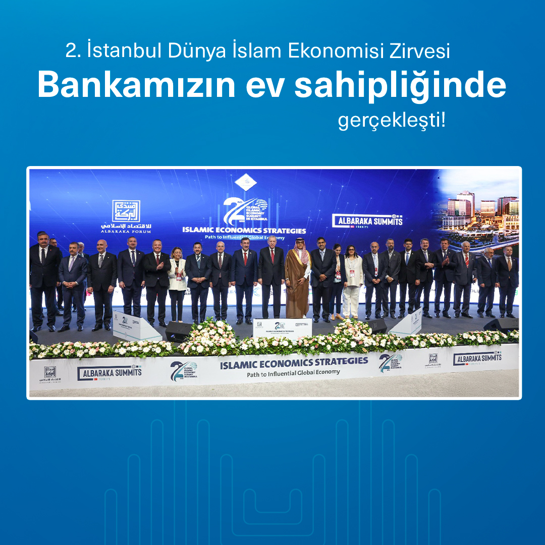 İstanbul Finans Merkezi’ndeki Halkbank kulelerinde düzenlenen 2. İstanbul Dünya İslam Ekonomisi Zirvesi'nin açılışı Cumhurbaşkanımız Sayın Recep Tayyip Erdoğan’ın katılımıyla gerçekleşti. Böyle önemli bir zirveye ev sahipliği yapmaktan büyük gurur duyduk.