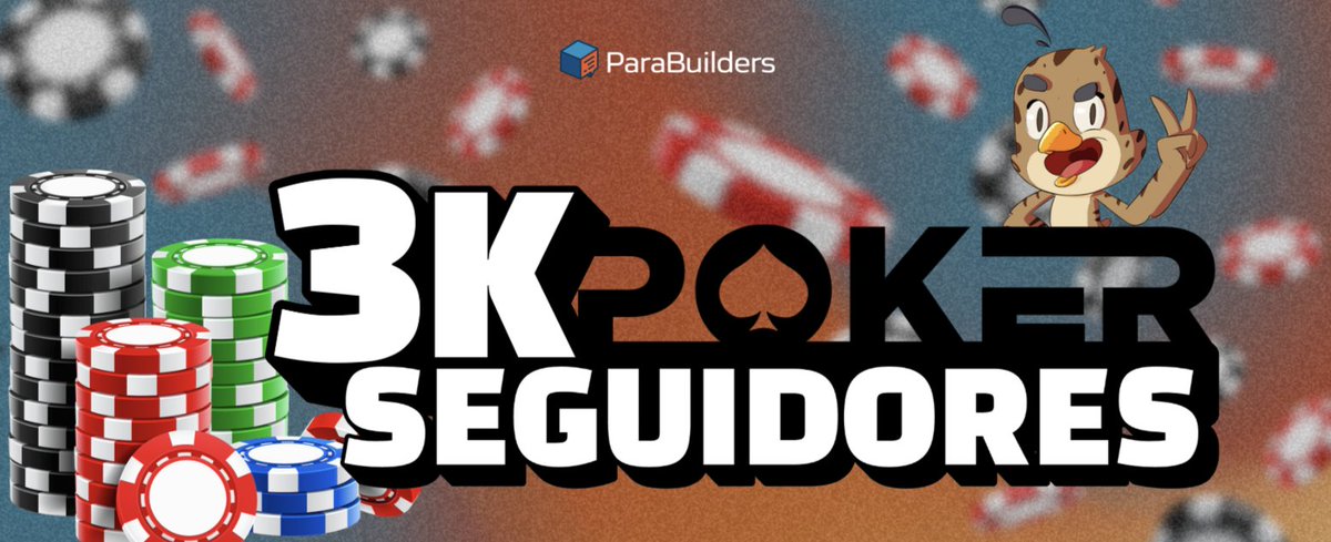AGORA SOMOS 3.000 MIL PESSOAS! 🚨

Ou melhor, 3.000 codornas 🐦 

E para agradecer aos nossos 3 mil seguidores, teremos um Poker comemorativo, com Prize Pool de $100 em ParaSui! 

QUANDO? Hoje às 18h no Discord da ParaBuilders!

Quer saber como participar? 👇

- Seguir a