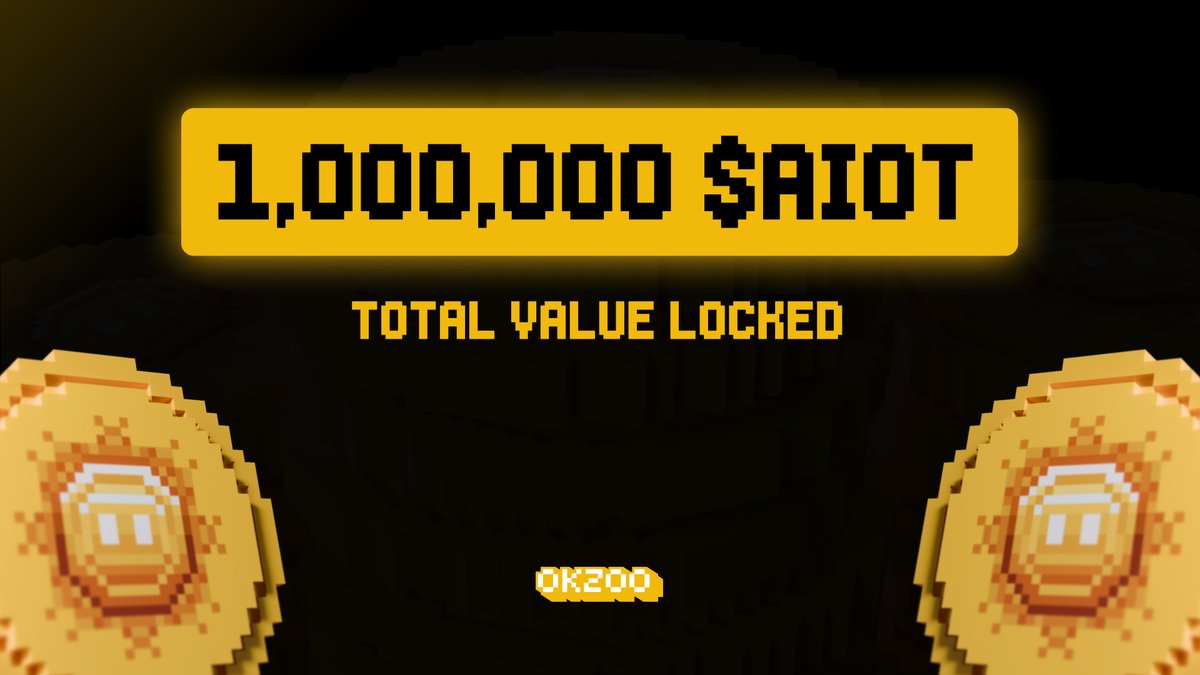 1,000,000 $AIOT locked in less than 1 hour!

The community has spoken. Every $AIOT staker shapes the future of AIoT.