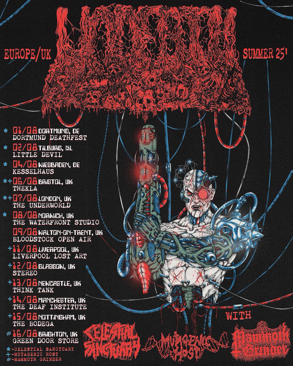 undeathNY's tweet image. Tickets for our summer EU/UK tour with @CSDeathmetal, @MutagenicHost and @MammothGrinder are officially on sale NOW!
Go grab yours - that’s an order!
undeathmetal.com