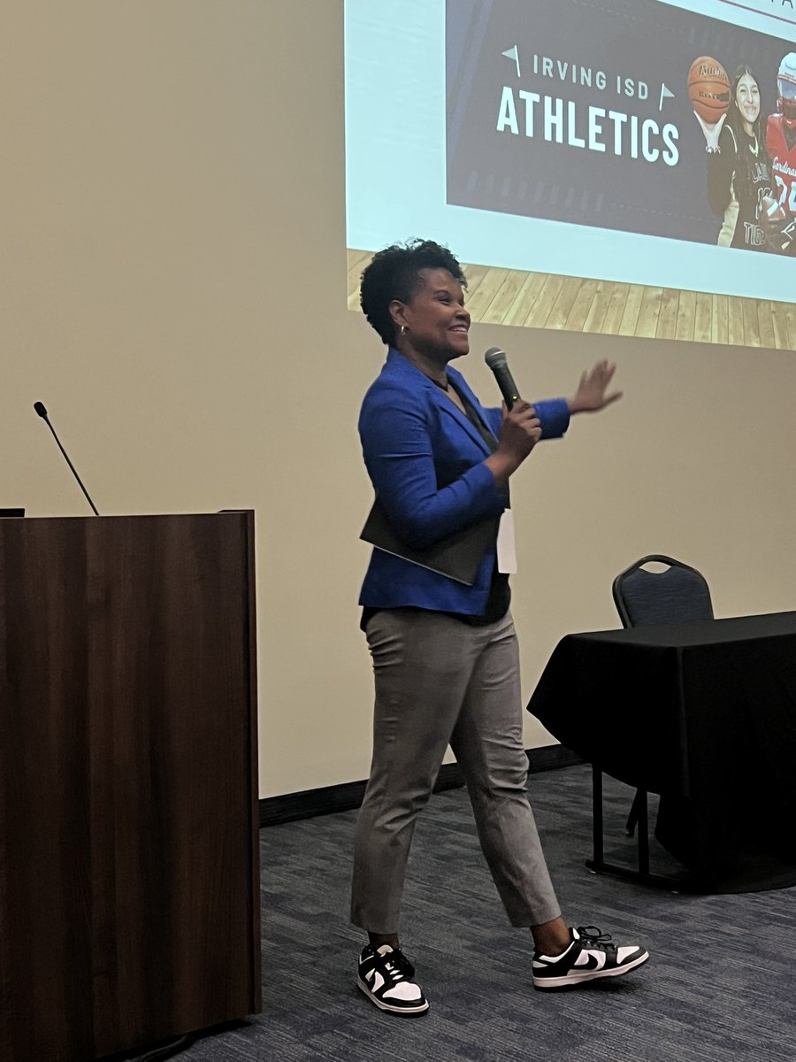 My friend and accomplished colleague, Natasha Stewart, AD of Irving ISD is up next to talk about accountability!
