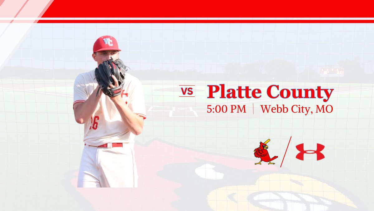 The Cardinals take on Platte County today at 5 PM in Game #1 of the state quarterfinals.

📍Chuck Barnes Field

⏰5:00 PM

📈 webbcityhs.statbroadcast.com

📺 kneo.org/sports/webb-ci…