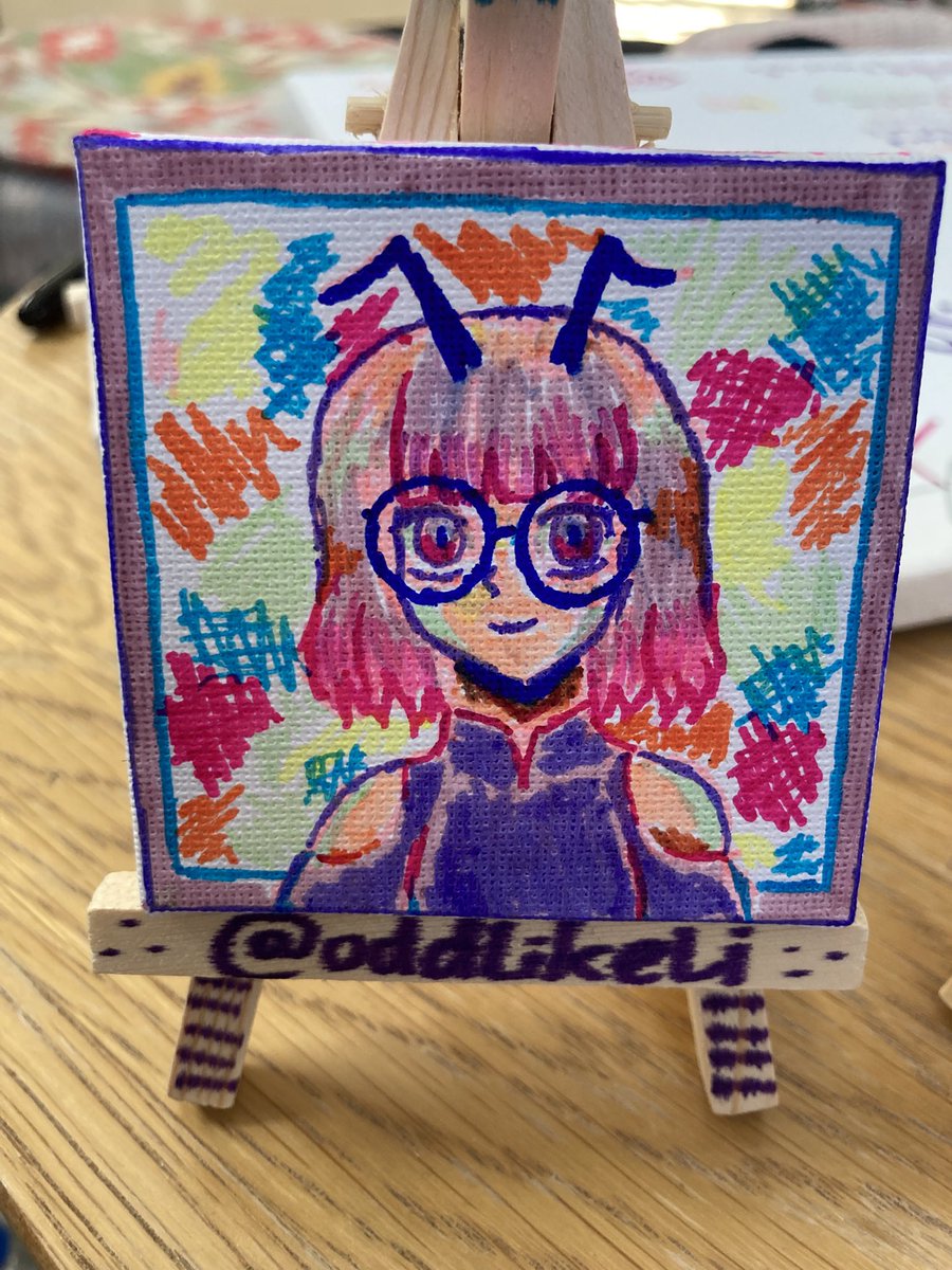 Hiding this doodle painting at #TwitchCon tomorrow! I will drop a hint :)