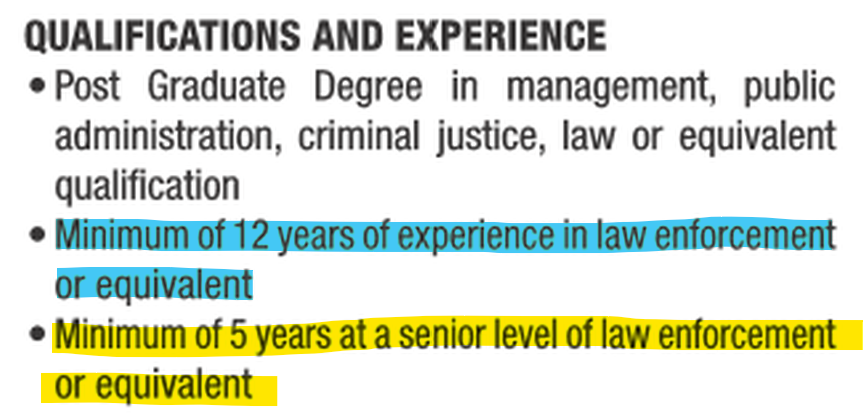 Sharing our press release and attaching a copy of the job description posted in the Gleaner Nov 24, 2024. 
It indicates the MINIMUM requirements the Government has itself established. 
Is it reasonable to ask if Mr. Chung satisfied the GOJ requirements? 
bit.ly/451RNng