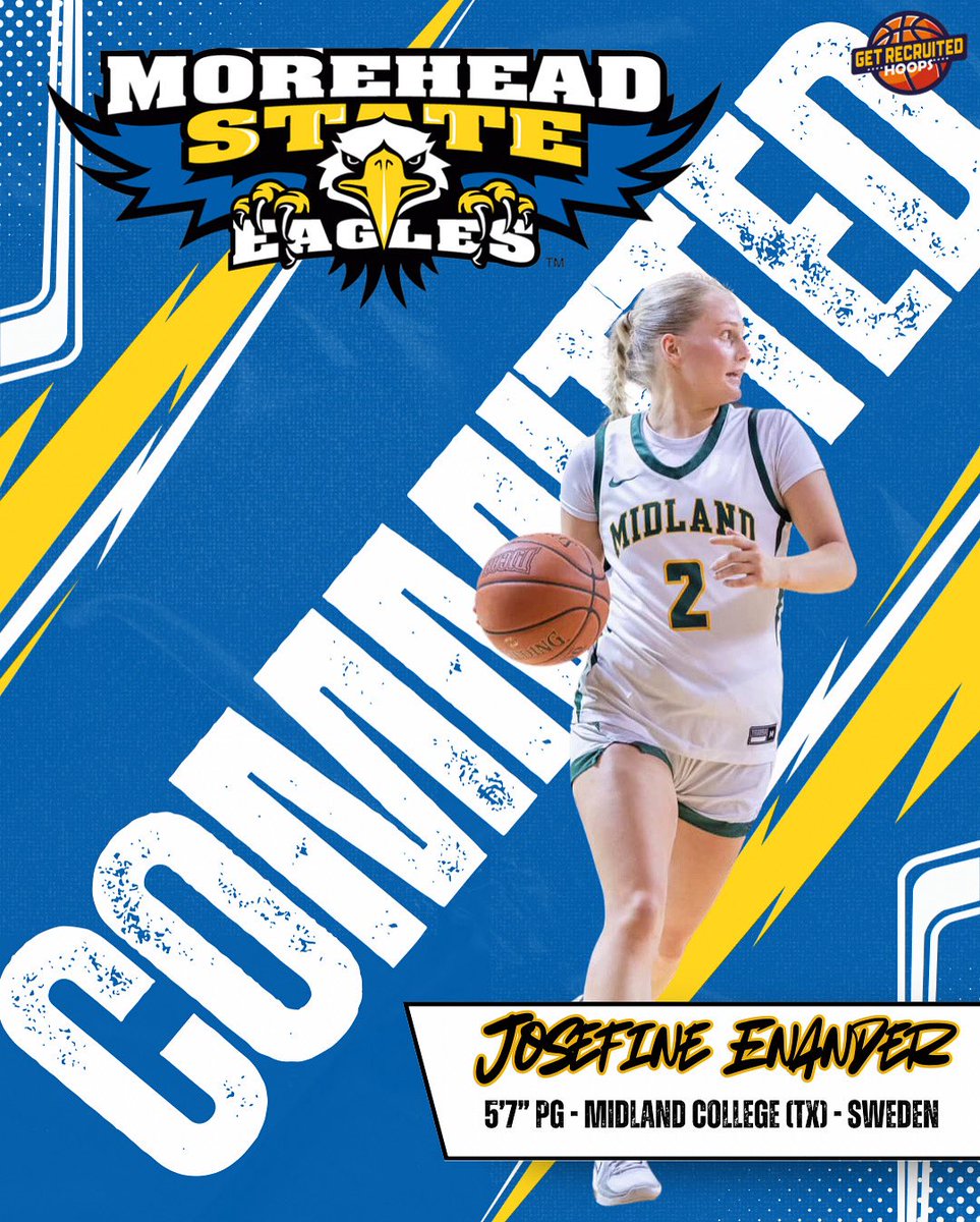 GRecruitedHoops's tweet photo. Congrats to our girl @josefineenander as she commits to Morehead State University! 🇸🇪🏀🇺🇸🦅 Coach Feldhaus is getting a PLAYER 👏🏻 https://t.co/eQdpwAxQ40