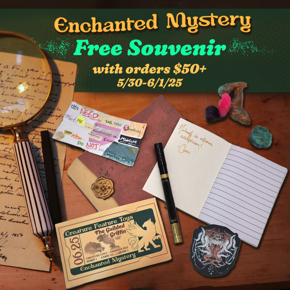 It's DROP TIME! 🎉
CreatureFeatureToys.com

NEW: Hawthorne &amp; Rory model debuts!

IN DEMAND: More Varya, Dionaea's Bloom &amp; more added!

💲5⃣0⃣+ automatically get a themed souvenir bundle this weekend only!