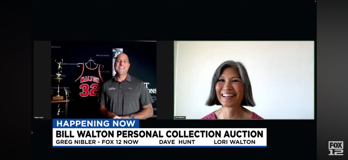 Hunt Auctions (@huntauctions) on Twitter photo Thank you to <a href="/fox12oregon/">FOX 12 Oregon</a> and <a href="/GregNibler/">Greg Nibler</a> for an awesome interview highlighting our upcoming auction of The Personal Collection of Bill Walton.
kptv.com/video/2025/05/… Thank you to <a href="/fox12oregon/">FOX 12 Oregon</a> and <a href="/GregNibler/">Greg Nibler</a> for an awesome interview highlighting our upcoming auction of The Personal Collection of Bill Walton.
kptv.com/video/2025/05/…