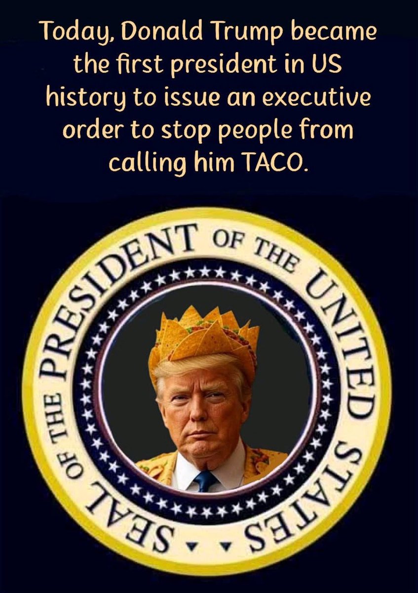 Please tell everyone not to share this pic ⬇️😁
#TrumpTaco #TACOTrump #TACO