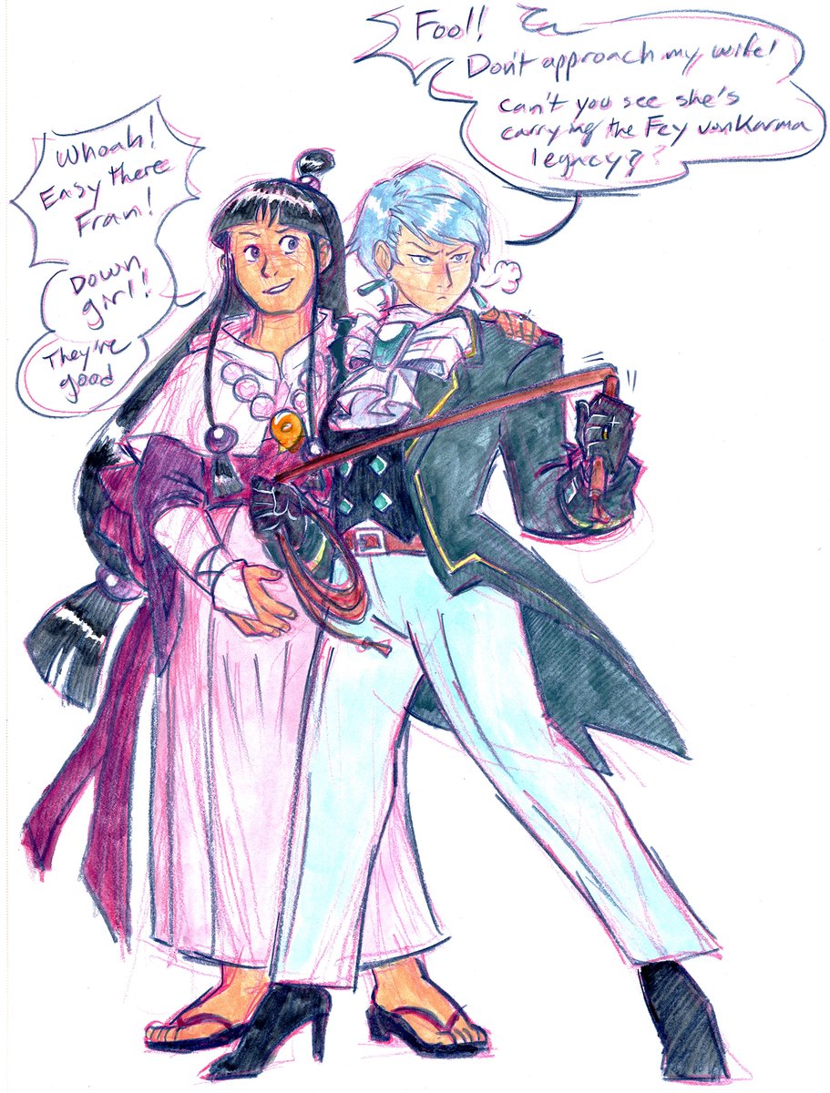 GraceKraft's tweet photo. incredibly self-indulgent and yuri-pilled future Franmaya art I made for me but thought maybe some other folks might enjoy
I couldn't get the image out of my head of Franziska being adorably doting and protective toward her pregnant wife
#franmaya #franmayamonth #FranMAYa2025 https://t.co/GXY4A4LErR
