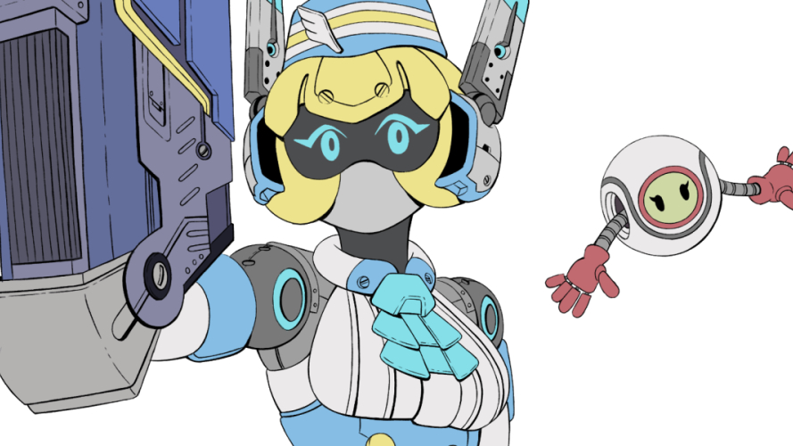 a0robo's tweet image. I&apos;ve been away for a while but I&apos;m still working on stuff.
Work in progress of the new illustrations for my robots. #robot #mecha #ロボ娘