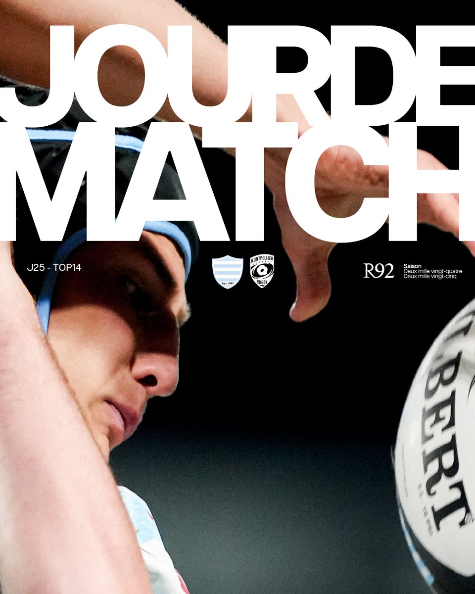 Racing 92 (@racing92) on Twitter photo ๐บ๐๐๐ ๐ท๐๐ฆ ๐ซก
๐ <a href="/MHR_officiel/">Montpellier Rugby</a>
๐๏ธ <a href="/ParisLaDefArena/">Paris La Dรฉfense Arena</a>
โ๏ธ 16h30
๐๏ธ tinyurl.com/R92MHRbillet
#RacingFamily #R92MHR ๐บ๐๐๐ ๐ท๐๐ฆ ๐ซก
๐ <a href="/MHR_officiel/">Montpellier Rugby</a>
๐๏ธ <a href="/ParisLaDefArena/">Paris La Dรฉfense Arena</a>
โ๏ธ 16h30
๐๏ธ tinyurl.com/R92MHRbillet
#RacingFamily #R92MHR
