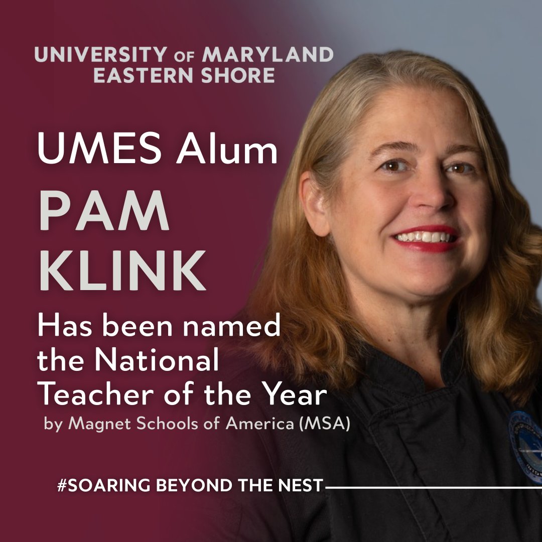 Pam Klink has been named the National Teacher of the Year by Magnet Schools of America!

Congratulations, Chef Klink! Your Hawk family is incredibly proud to see you leading with heart, skill, and purpose.🦅 ✨

#SoaringBeyondTheNest