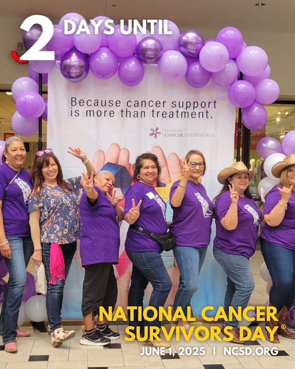 We’re excited! #NCSD2025 is just 2 days away!

#NCSD #NationalCancerSurvivorsDay