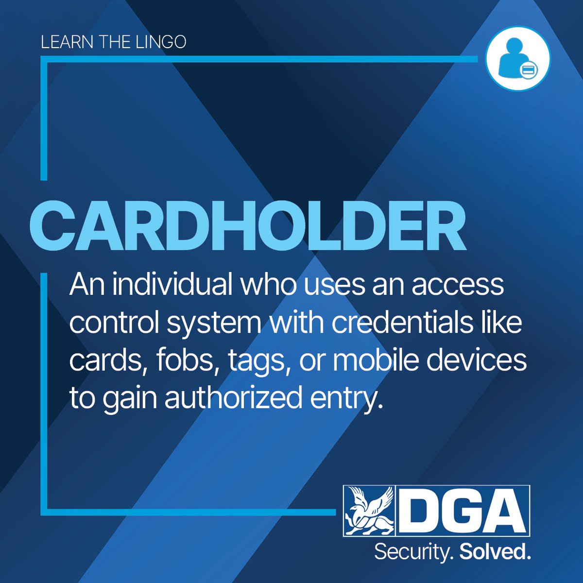Our latest edition of Learn the Lingo is about Cardholders! See definition below and read more at the link! hubs.li/Q03n8d2b0  #dgalearnthelingo