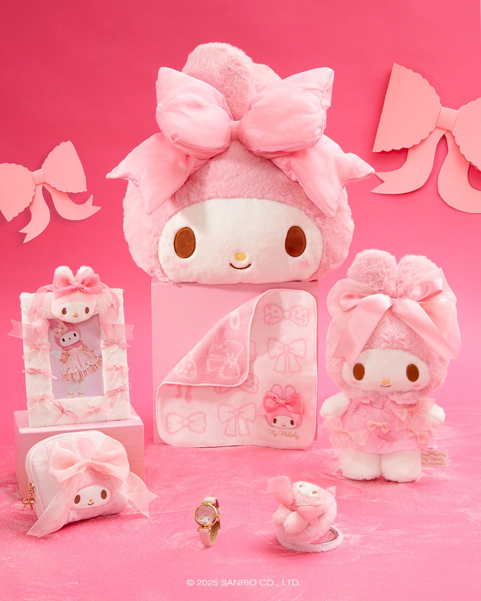 Just a girl and her bow 🎀✨ Shop the new My Melody 50th Anniversary Ribbon Series now: bit.ly/43EImaX