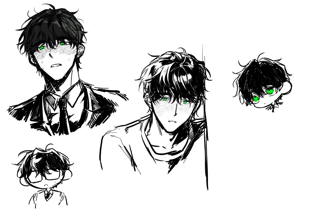 내안에서 너드남은 뭔가 곱슬머리라는 이미지 편견이 있음