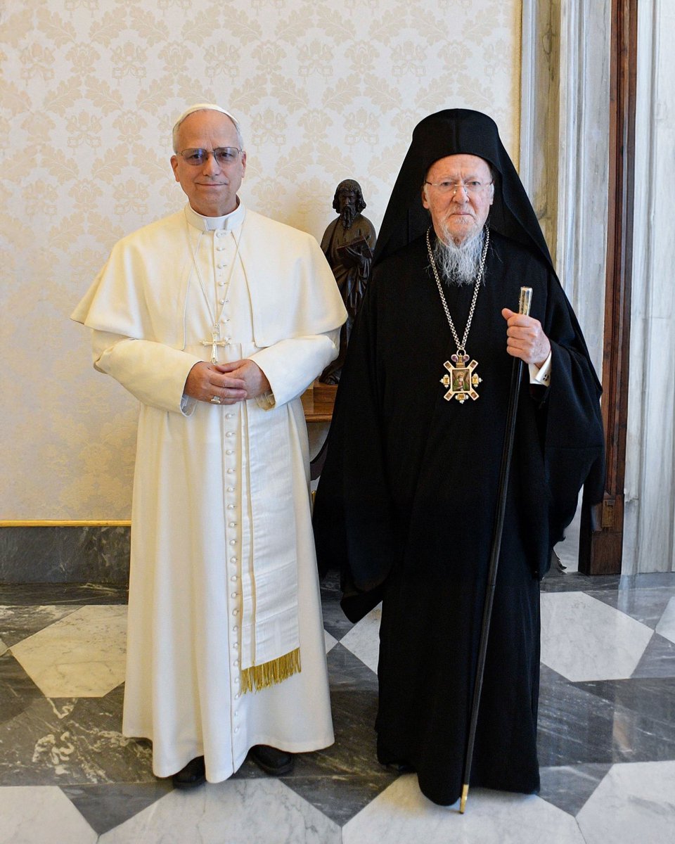 Pope Leo XIV met with Orthodox Patriarch of Constantinople again today