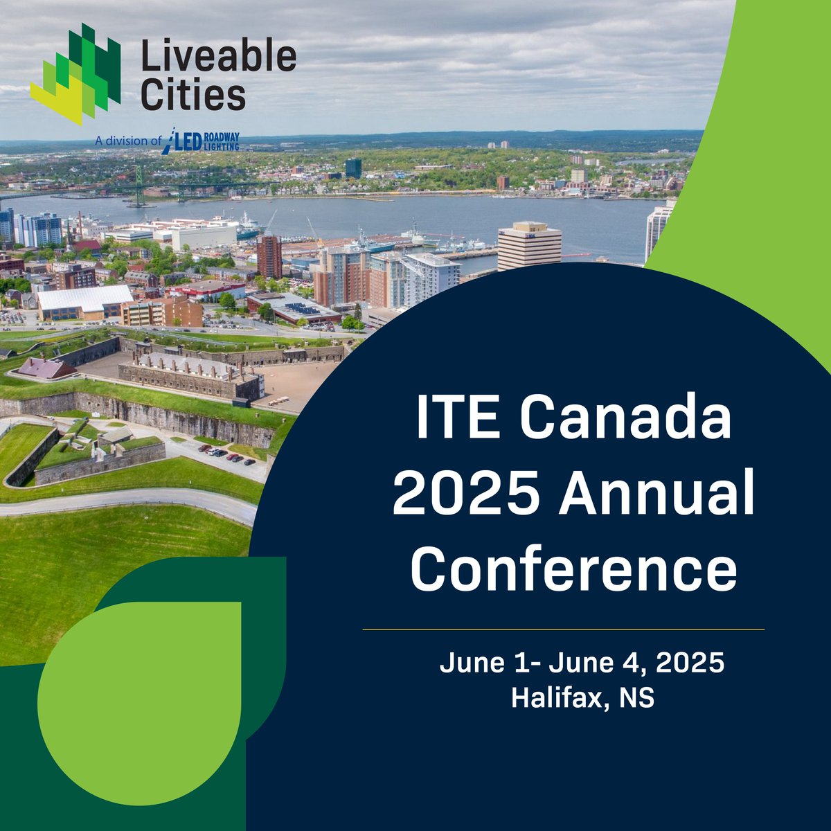 We’re at ITE Canada 2025 in Halifax! 🇨🇦
Join Liveable Cities from June 1–4 at the Halifax Convention Centre as we explore how transportation and planning shape complete communities. 

#ITECanada2025 #LiveableCities #SmartCommunities #UrbanPlanning