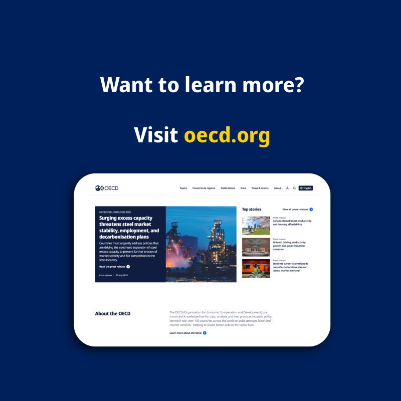 OECD's tweet photo. At the OECD, we share data, analysis and insights to help shape better economic policies for better lives worldwide—an effort central to the upcoming Ministerial Council Meeting on 3–4 June 2025 in Paris.