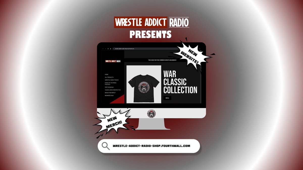 Kings of the Rings Podcast (@kotr_podcast) on Twitter photo Introducing our BRAND NEW MERCHANDISE STORE! Buy shirts, hoodies, hats & more from us as well as all of the podcasts of <a href="/Addict_Wrestle/">Wrestle Addict Radio</a> !
GET 15% OFF YOUR ENTIRE PURCHASE & FREE SHIPPING FOR ORDERS OVER $75
SHOP NOW🛒: …stle-addict-radio-shop.fourthwall.com Introducing our BRAND NEW MERCHANDISE STORE! Buy shirts, hoodies, hats & more from us as well as all of the podcasts of <a href="/Addict_Wrestle/">Wrestle Addict Radio</a> !
GET 15% OFF YOUR ENTIRE PURCHASE & FREE SHIPPING FOR ORDERS OVER $75
SHOP NOW🛒: …stle-addict-radio-shop.fourthwall.com