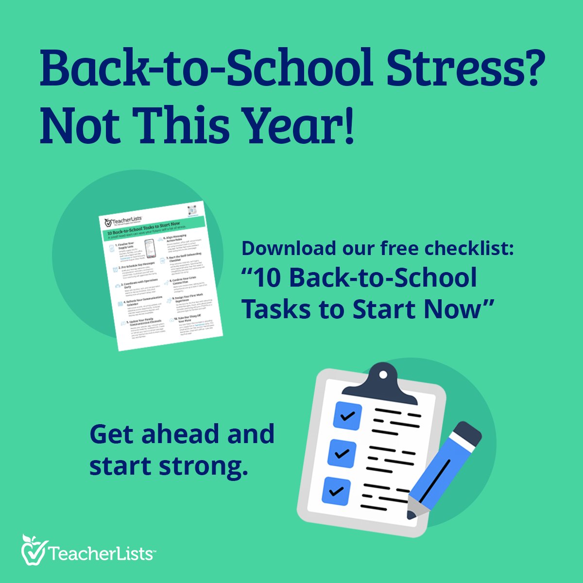 Don’t let August sneak up on you! 👀
Start tackling these 10 back-to-school tasks now and save your future self a headache. 🎒✅

📄Download the free guide: ow.ly/7JCs50W1GLb
.
.
#k12education #schoolPR #k12networking #k12admin #schoolcommunicators