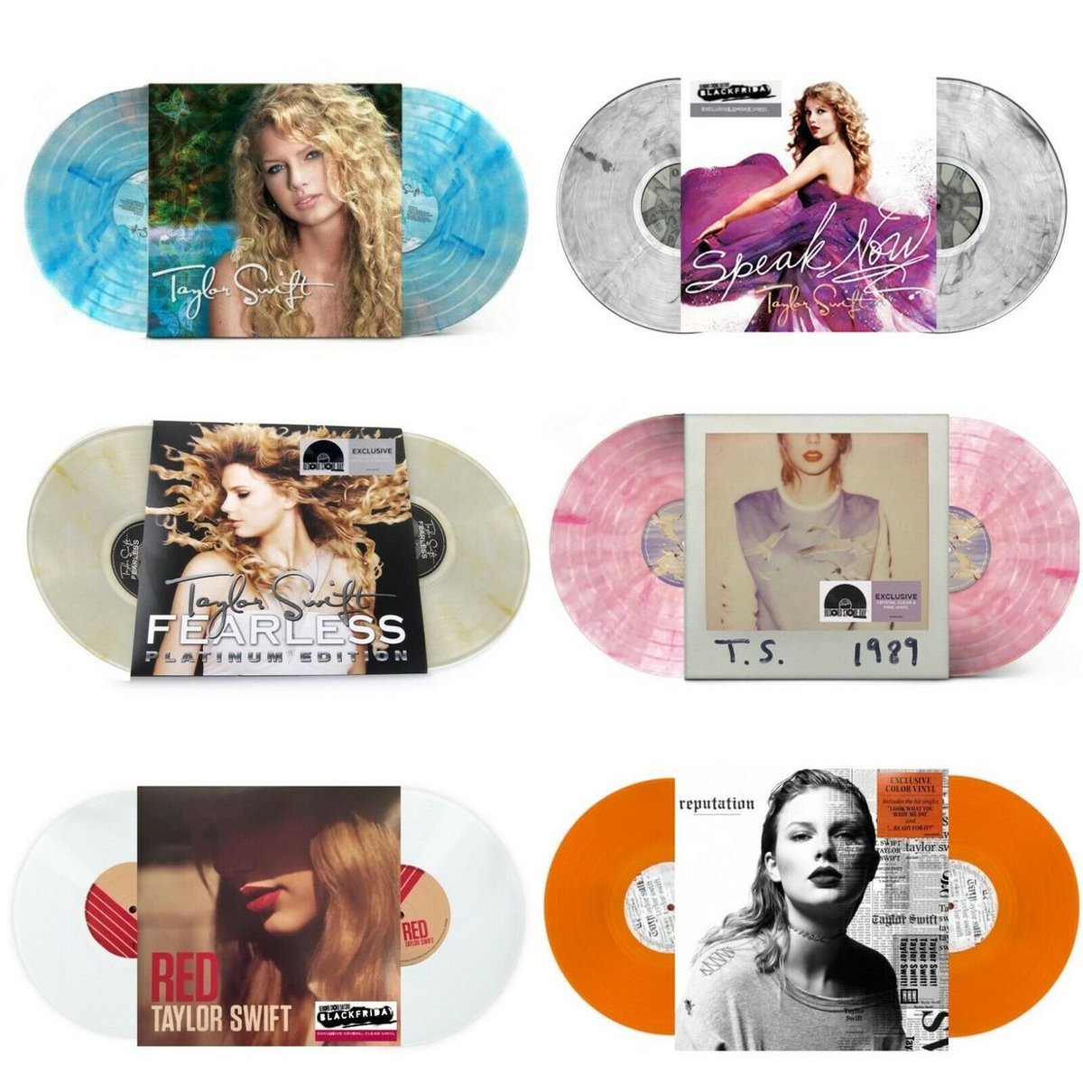 👀 | The RSD editions of Taylor's first five albums were "RSD First" releases. Meaning they are able to be repressed.

The FYE exclusive reputation vinyl could also be repressed.
