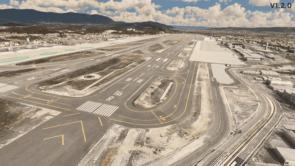 ShiizoSnj's tweet photo. Fukuoka Airport V1.2.0 is out 🛫 ( Taxiways and New runway to comply with current procedures )

Next update will include the new buildings🏗️ https://t.co/2rt7GM8Tf5