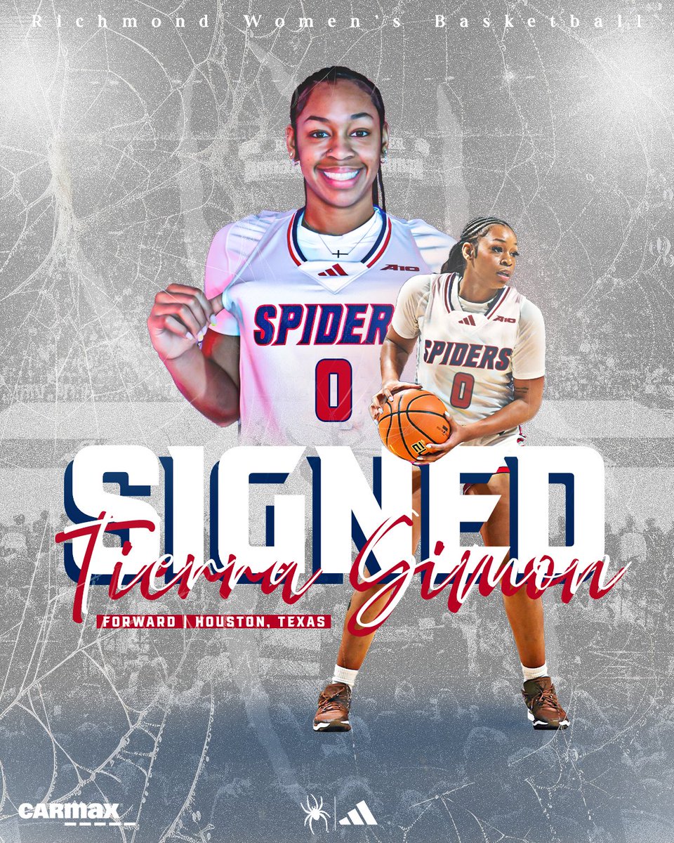 Richmond Women’s Basketball (@spiderwbball) on Twitter photo 𝐓𝐢𝐞𝐫𝐫𝐚 𝐒𝐢𝐦𝐨𝐧 ➡️🕷️
6-1 | Forward | Houston, TX
She dropped 19 in the Robins Center last season... now she's bringing that fire 𝙩𝙤 𝙤𝙪𝙧 𝙨𝙦𝙪𝙖𝙙.
Welcome to RVA, Tierra 🔥
<a href="/SpiderAthletics/">Richmond Athletics</a> // #OneRichmond
🗞️ – spides.us/43RsnHL 𝐓𝐢𝐞𝐫𝐫𝐚 𝐒𝐢𝐦𝐨𝐧 ➡️🕷️
6-1 | Forward | Houston, TX
She dropped 19 in the Robins Center last season... now she's bringing that fire 𝙩𝙤 𝙤𝙪𝙧 𝙨𝙦𝙪𝙖𝙙.
Welcome to RVA, Tierra 🔥
<a href="/SpiderAthletics/">Richmond Athletics</a> // #OneRichmond
🗞️ – spides.us/43RsnHL