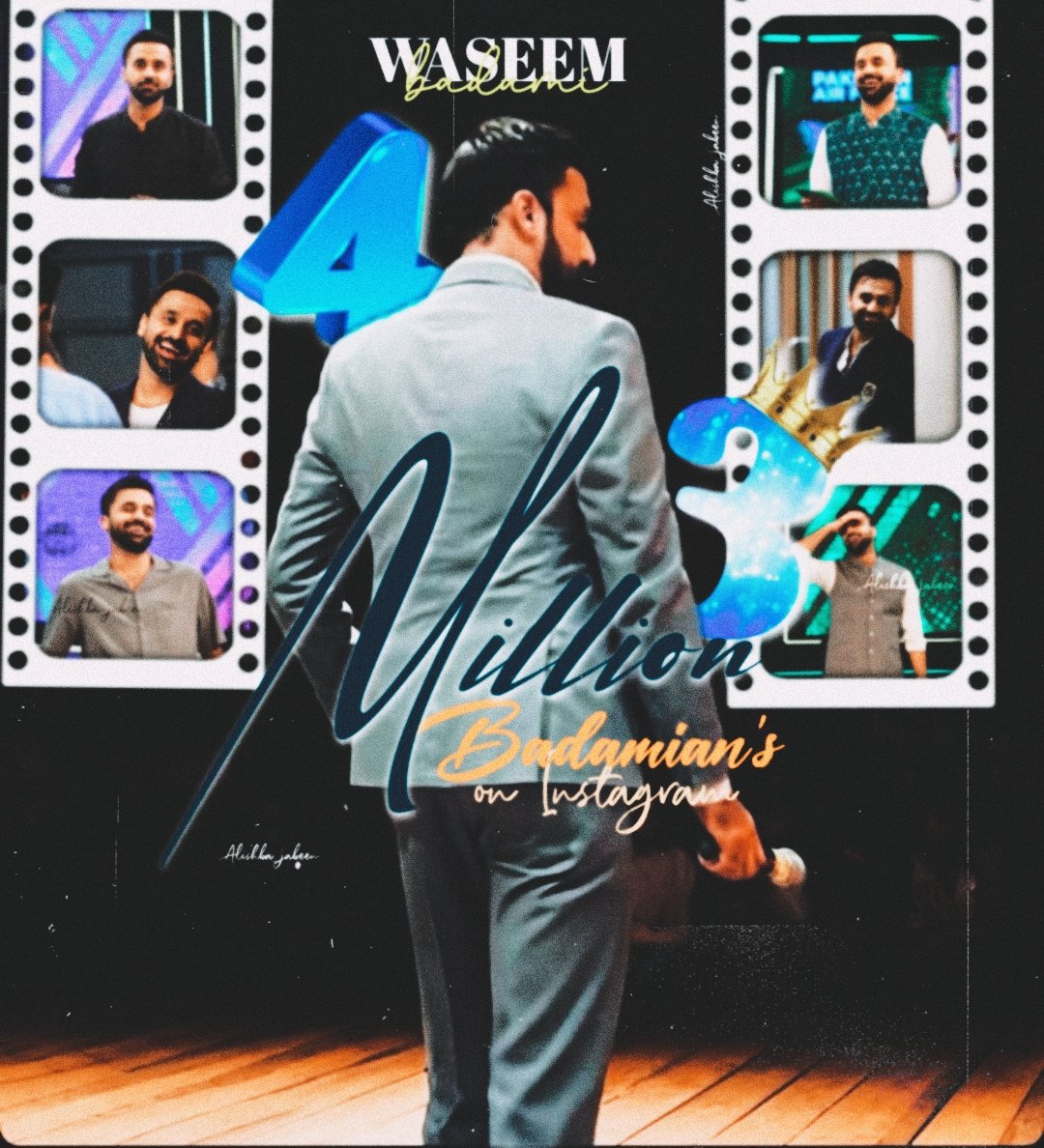 AlishbaJabeen✨ (@alishbamoazzam) on Twitter photo "Massive congratulations to <a href="/WaseemBadami/">Waseem Badami</a> for hitting 4.3 million friends & Badamians on Instagram! You're an inspiration to many! 🙌 "Massive congratulations to <a href="/WaseemBadami/">Waseem Badami</a> for hitting 4.3 million friends & Badamians on Instagram! You're an inspiration to many! 🙌