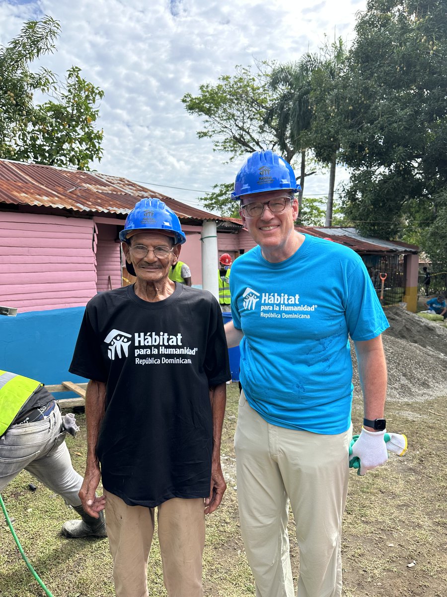 Jonathan Reckford (@jreckford) on Twitter photo Had a wonderful week with <a href="/HabitatRepDom/">Hábitat Dominicana</a> for their first CEO Build event! We worked alongside Santo, an 85-year-old homeowner who recently celebrated his 60th anniversary with his wife, to repair his roof, replace rotten wood, put in a concrete floor and paint the house. Had a wonderful week with <a href="/HabitatRepDom/">Hábitat Dominicana</a> for their first CEO Build event! We worked alongside Santo, an 85-year-old homeowner who recently celebrated his 60th anniversary with his wife, to repair his roof, replace rotten wood, put in a concrete floor and paint the house.