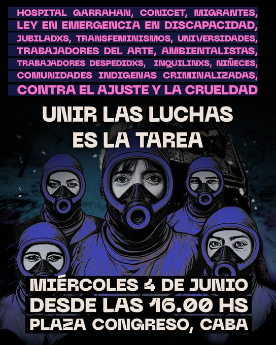 lucabonfante_'s tweet photo. El miércoles que viene (04/06) va a ser un día muy importante. Van a confluir en Congreso muchos sectores que la están peleando. Tenés que venir. https://t.co/i8ecUoXDdI