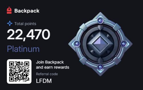 Crypto LFDM 🎒 (@cryptolfdm) on Twitter photo Wao <a href="/Backpack/">Backpack 🎒</a> !
Not the same level, but the same conviction! Backpack is going to treat us! Wao <a href="/Backpack/">Backpack 🎒</a> !
Not the same level, but the same conviction! Backpack is going to treat us!