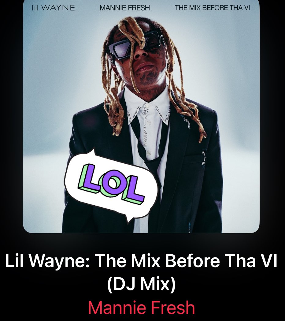 Clipse with Pharrell 🎹 dropped 😤🔥

__________________________________

Wayne with Manni Fresh 🎹dropped 😂🗑️

“Listen, you are not I, 
Cross t’s, dot I's”