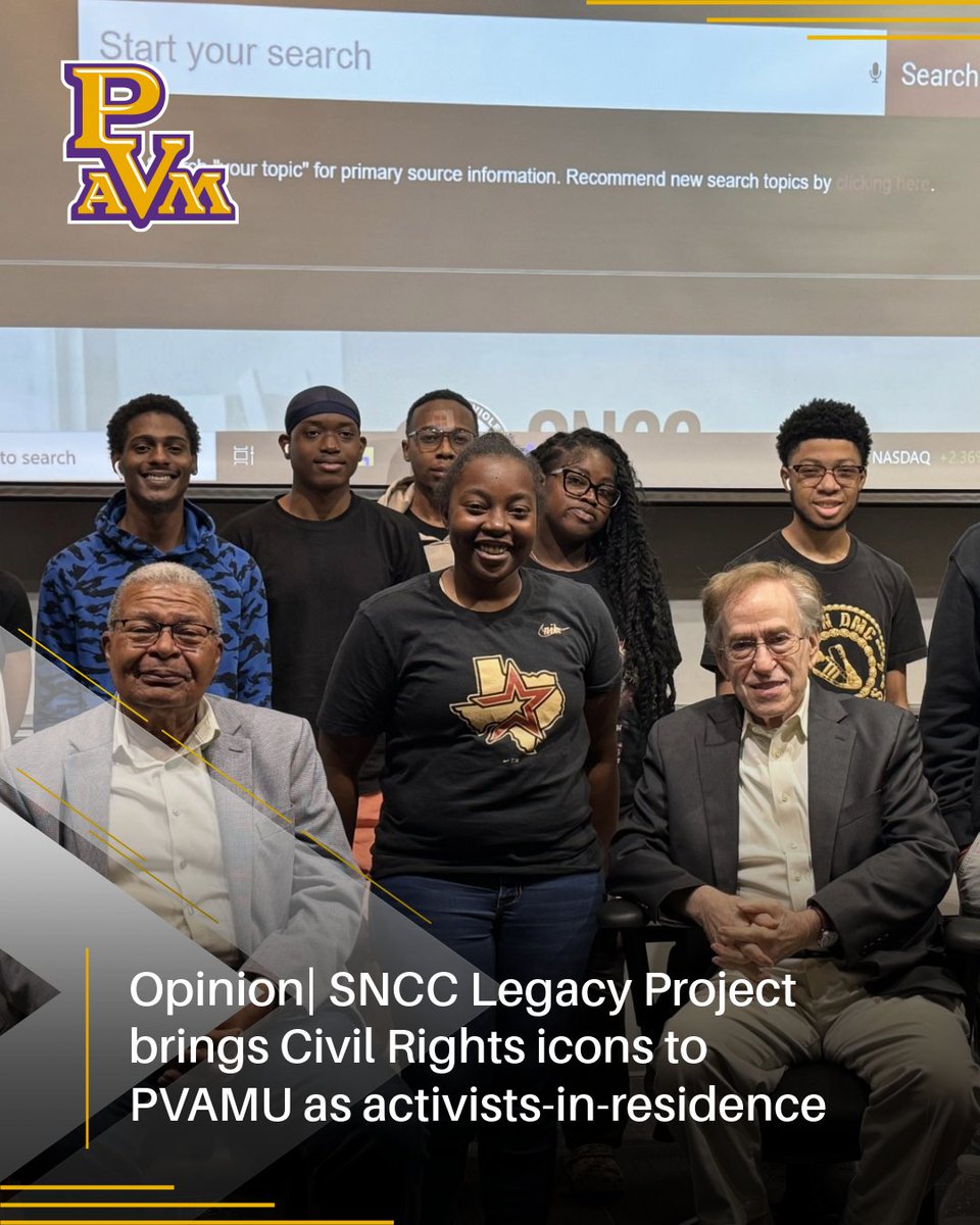 Opinion| SNCC Legacy Project brings Civil Rights icons to PVAMU as activists-in-residence. 

Read more here: pvamu.edu/blog/opinion-s…