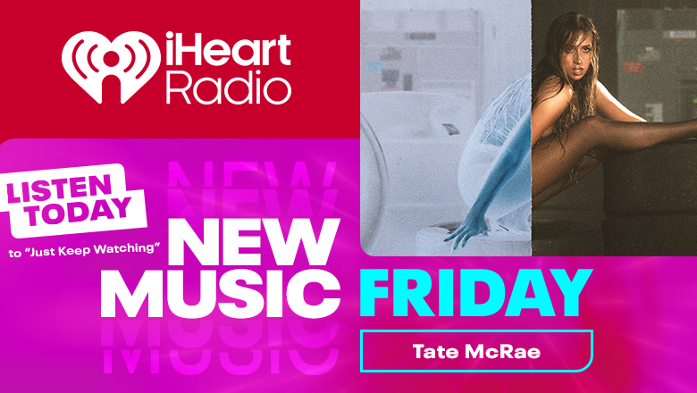 Happy New Music Friday with #TateMcRae! 🤩 Listen to “Just Keep Watching” now on the free @iheartradio app! 📲